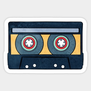 Orange Cassette Sticker